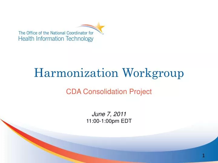 harmonization workgroup