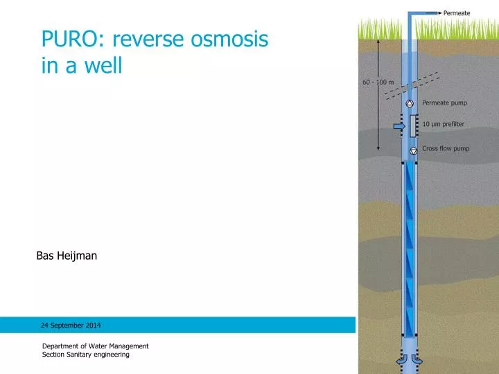 puro reverse osmosis in a well