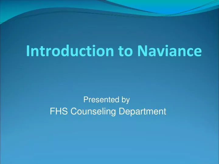 introduction to naviance