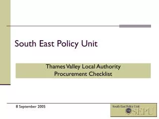 South East Policy Unit