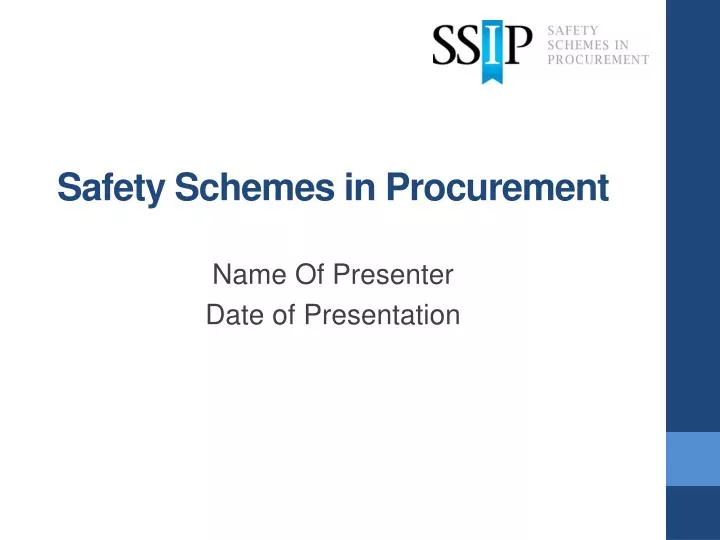 safety schemes in procurement