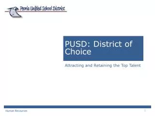 PUSD: District of Choice