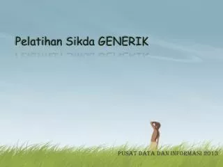 pelatihan sikda generik