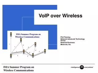 VoIP over Wireless