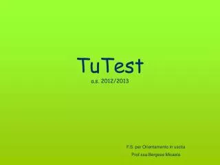 tutest a s 2012 2013