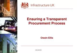 Ensuring a Transparent Procurement Process