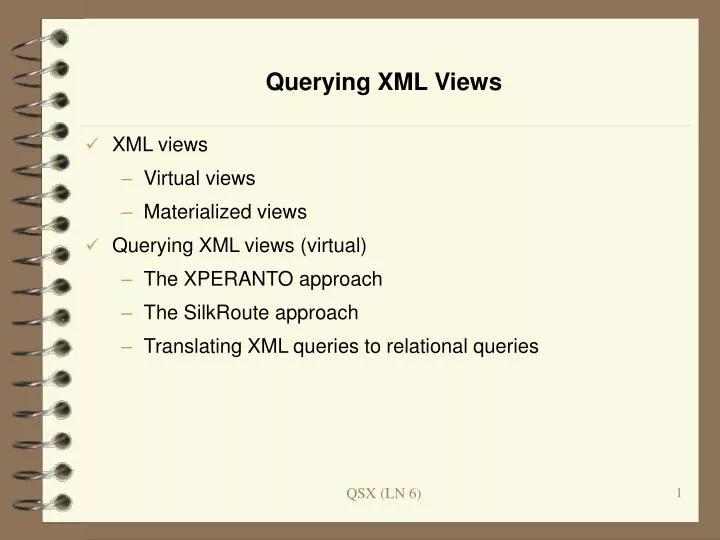 querying xml views