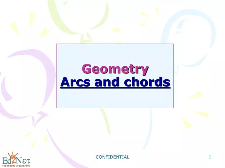 geometry arcs and chords