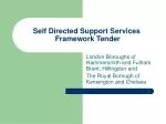 Self Directed Support Services Framework Tender - slide 1