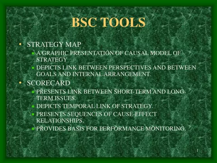 bsc tools