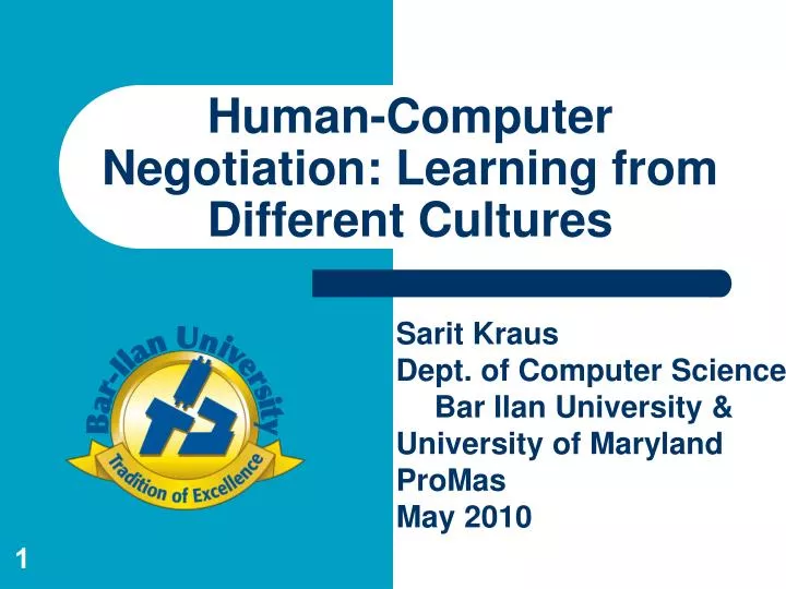 human computer negotiation learning from different cultures