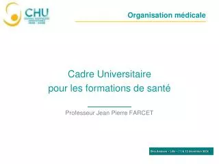 organisation m dicale
