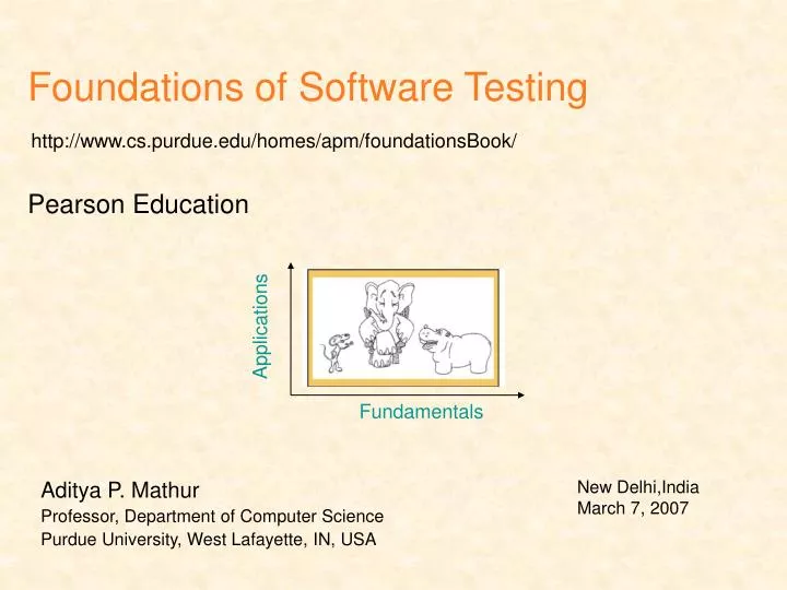 foundations of software testing
