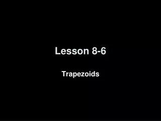 Lesson 8-6