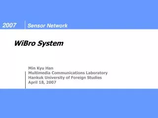 WiBro System