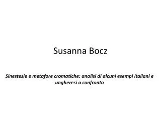 susanna bocz