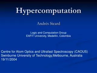 Hypercomputation