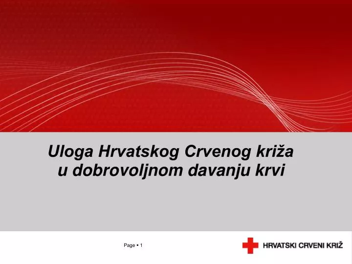 uloga hrvatskog crvenog kri a u dobrovoljnom davanju krvi