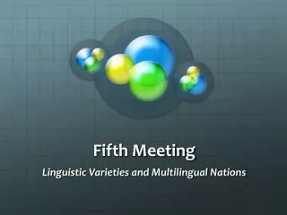 fifth meeting