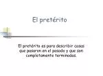 El pret érito - slide 1