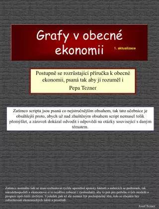 grafy v obecn ekonomii