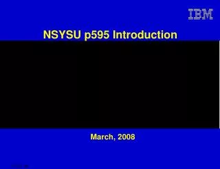 NSYSU p595 Introduction