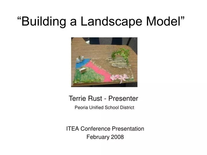 building a landscape model