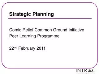 Strategic Planning