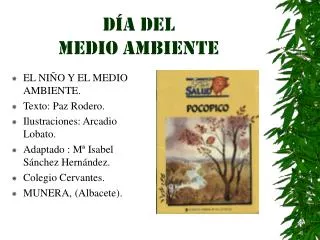 d a del medio ambiente