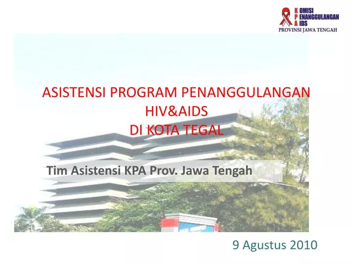 asistensi program penanggulangan hiv aids di kota tegal