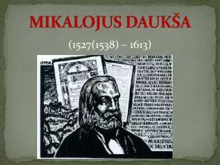 mikalojus dauk a