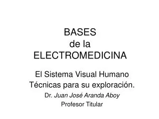 bases de la electromedicina