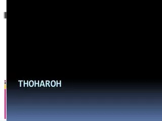 thoharoh