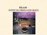 ISLAM – POTPUNO PREDANJE BOGU - slide 1
