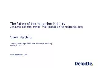 The future of the magazine industry