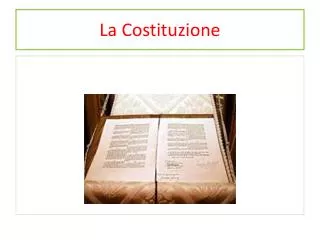 la costituzione