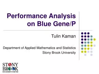 Performance Analysis on Blue Gene/P