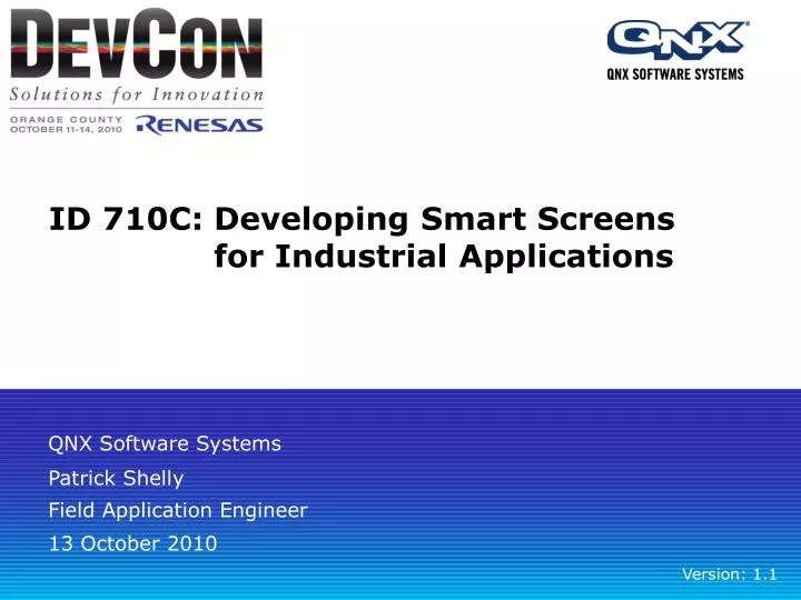id 710c developing smart screens for industrial applications