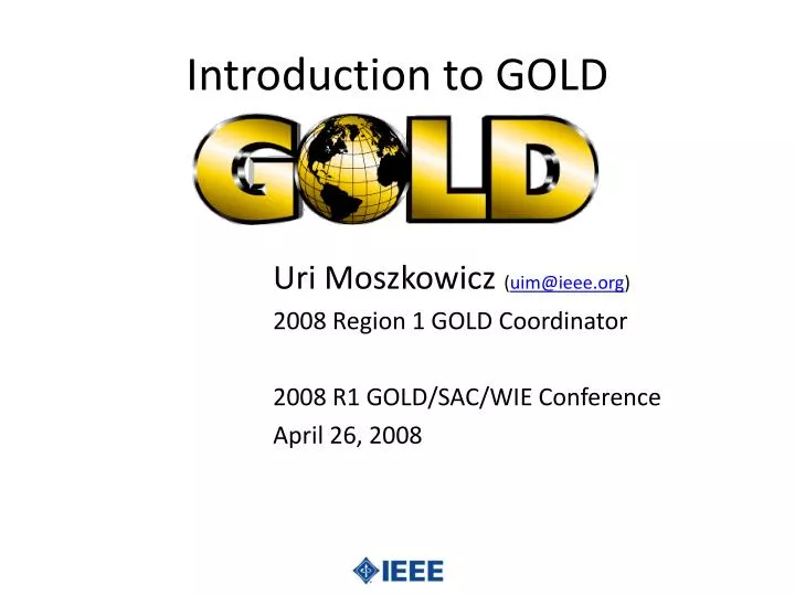 introduction to gold