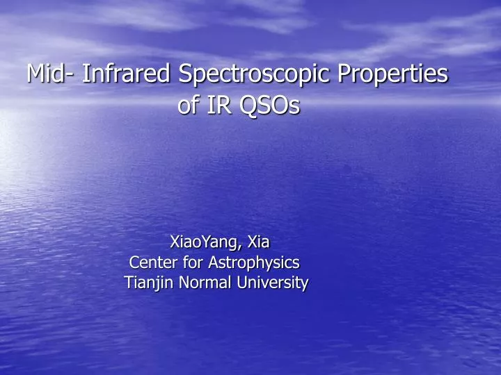 mid infrared spectroscopic properties of ir qsos