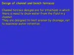 Design of channel and bench terraces - slide 1