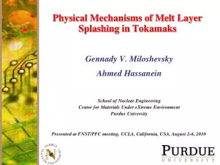 Physical Mechanisms of Melt Layer Splashing in Tokamaks