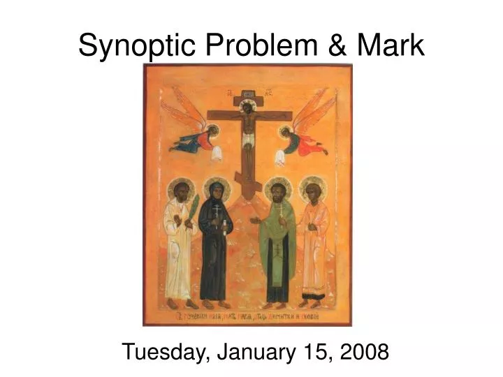 synoptic problem mark