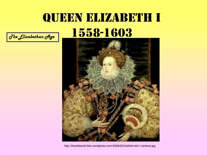 queen elizabeth i 1558 1603
