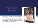 How To Get Dimples Naturally - slide 1
