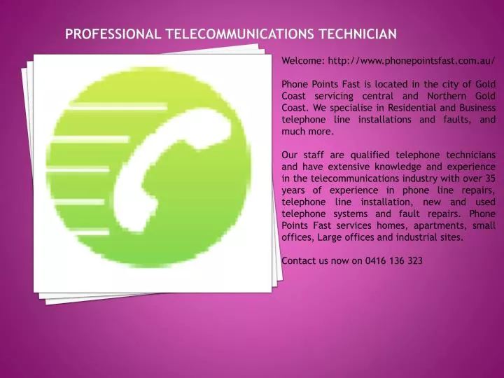 professional telecommunications technician