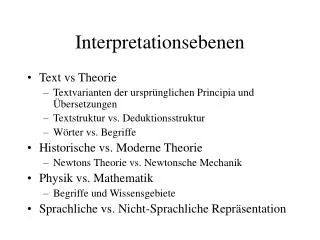 interpretationsebenen