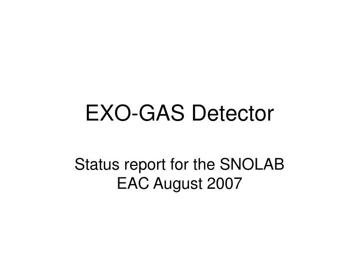 exo gas detector