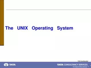 The UNIX Operating System