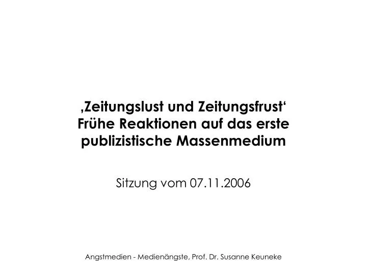 zeitungslust und zeitungsfrust fr he reaktionen auf das erste publizistische massenmedium